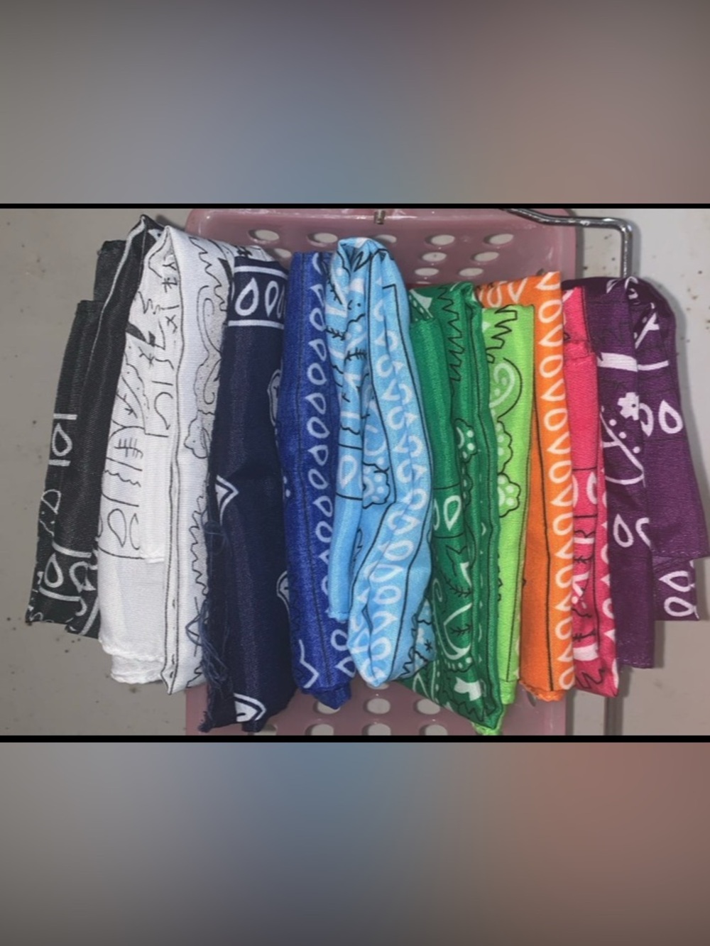 Assorted Silky Bandana scarf Set - Multi Color